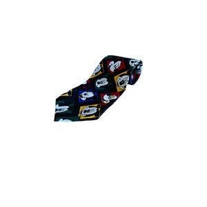 Picasso Mickey Mouse Tie Mens OS Multicolor Disney Character Geometric Handmade